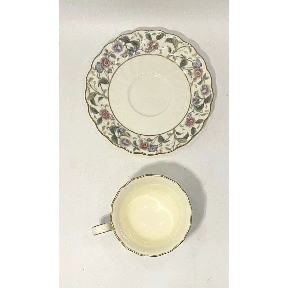 Noritake La Prada Cup & Saucer Bone China Japan Teacup 4703 Floral